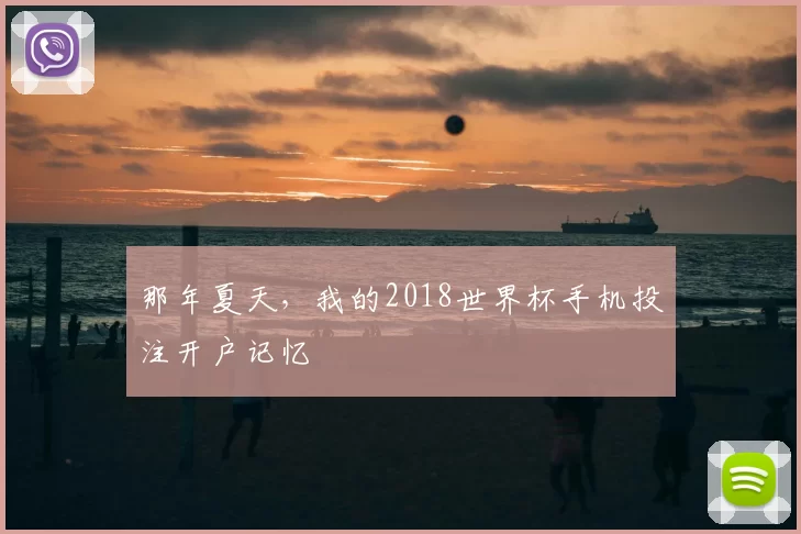 那年夏天,我的2018世界杯手机投注开户记忆