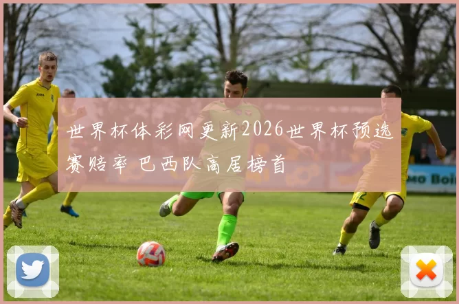世界杯体彩网更新2026世界杯预选赛赔率 巴西队高居榜首